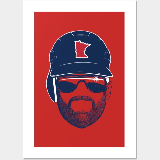 MN Baseball Beard Wall Art by mjheubach